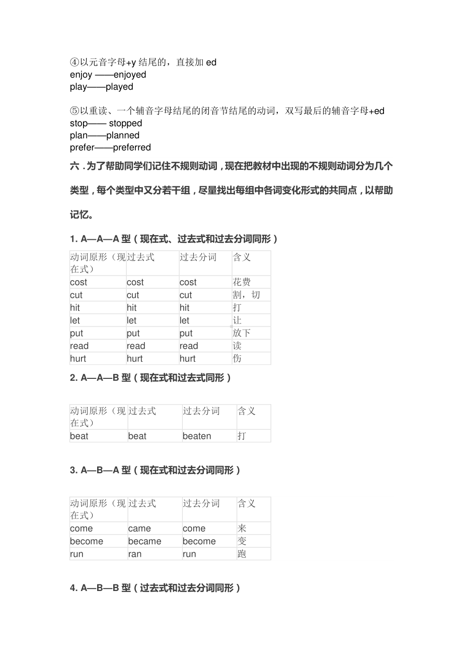 六年级下册英语：Unit 2 Last weekend 一般过去时定义人教PEP版.docx_第3页