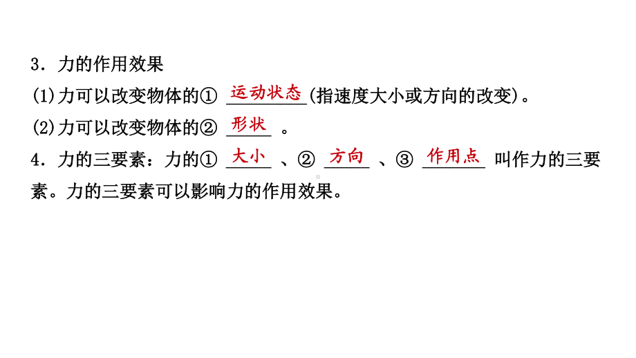 江西省2021年中考物理考点复习课件《第八讲 力　弹力　重力　摩擦力》.pptx_第2页