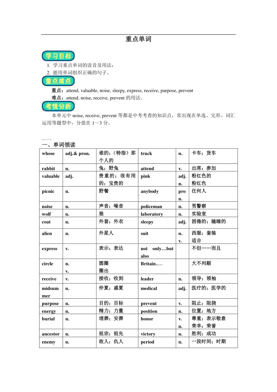 人教版 九年级全册英语Unit 8 It must belong to Carla复习教案.doc_第1页