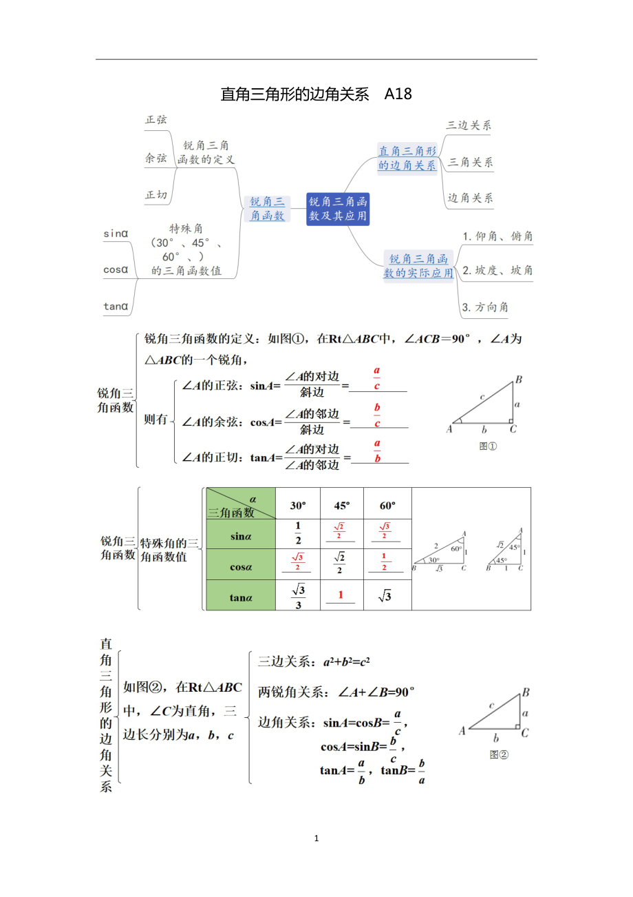 直角三角形的边角关系A18.pdf_第1页