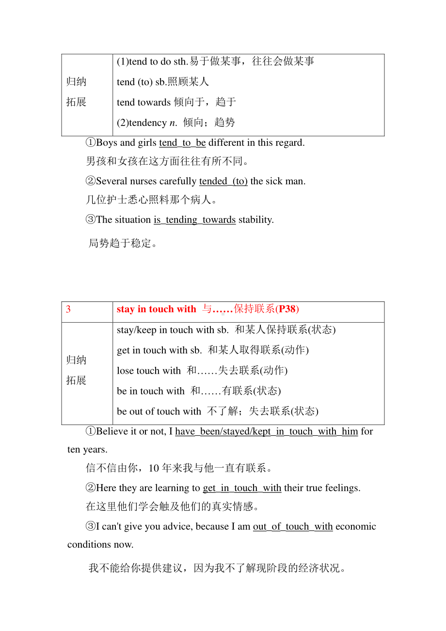 2021新外研版高中英语必修第一册unit 4 Friends forever单元核心考点归纳（重点单词&短语+长难句解析+语法）.doc_第2页