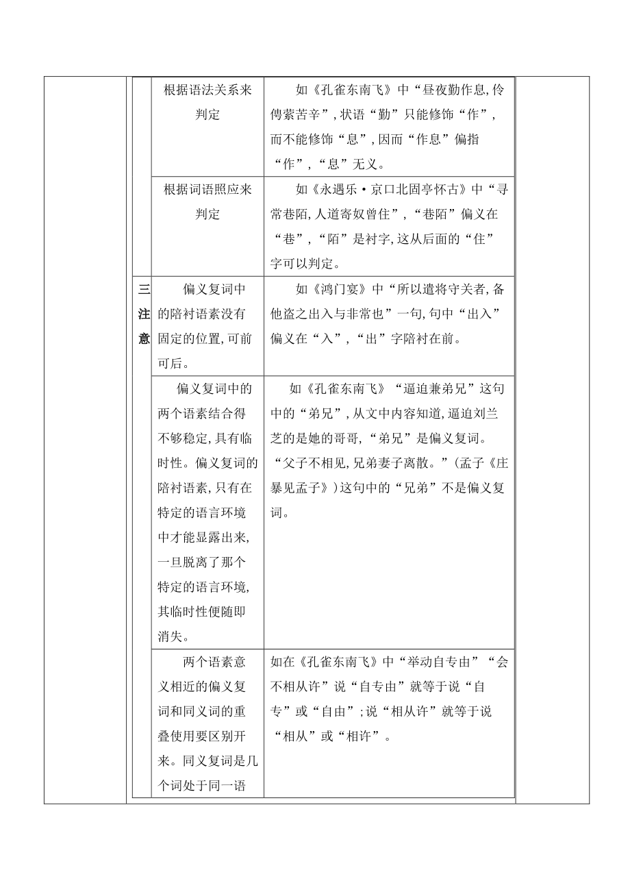 2021届高考一轮复习 文言文偏义复词 教案.doc_第3页