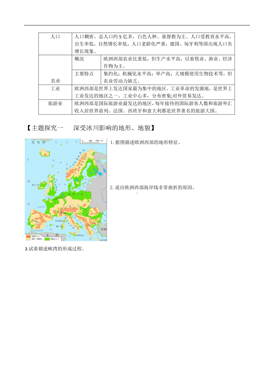 08 欧洲西部（学案）-备战2021高考地理之世界地理主题探究式复习.docx_第2页