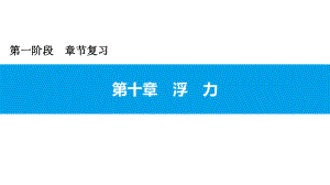 2021年广东中考物理一轮复习课件：第十章 浮力.pptx