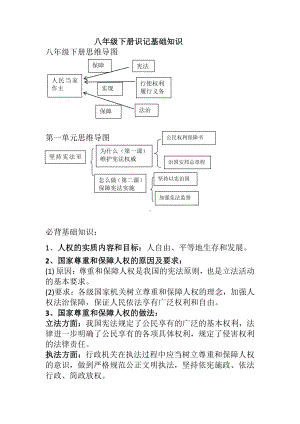 人教版道德与法治八年级下册基础知识总结.doc