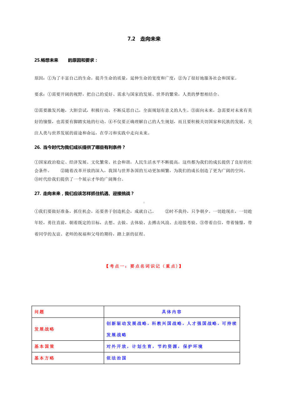 第七课 从这里出发 知识归纳-部编版道德与法治九年级下册.docx_第2页