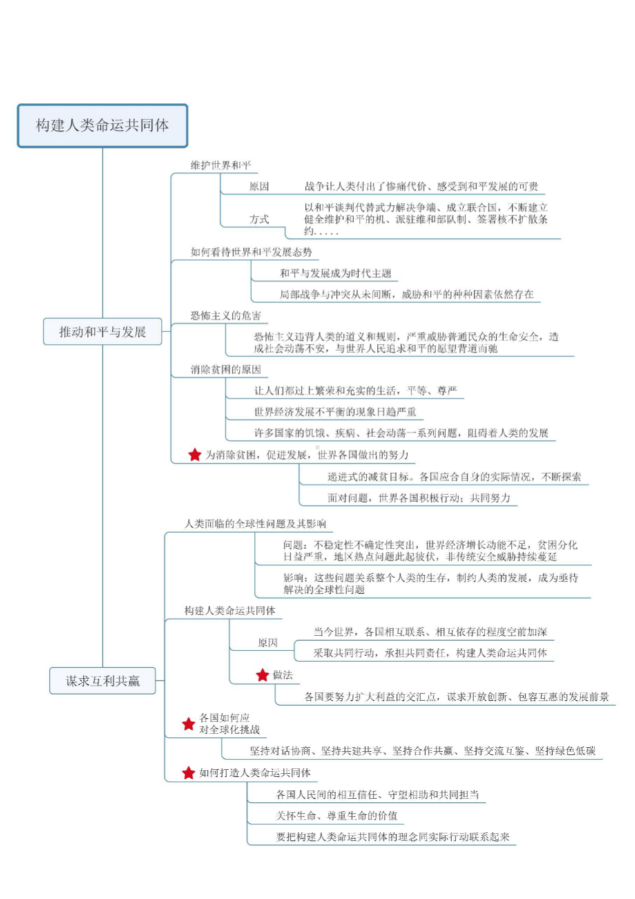 部编人教版九年级 道德与法治 下册 知识导图（PDF版）.pdf_第2页