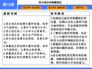 （高中地理 必修2）第10讲　西北地区和青藏地区.pdf