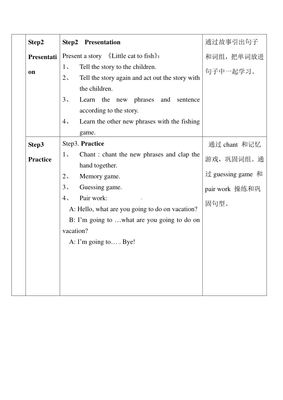 粤教版（三起）五下-Unit 1 Making Plans-Lesson 3-教案、教学设计--(配套课件编号：34b5a).doc_第2页