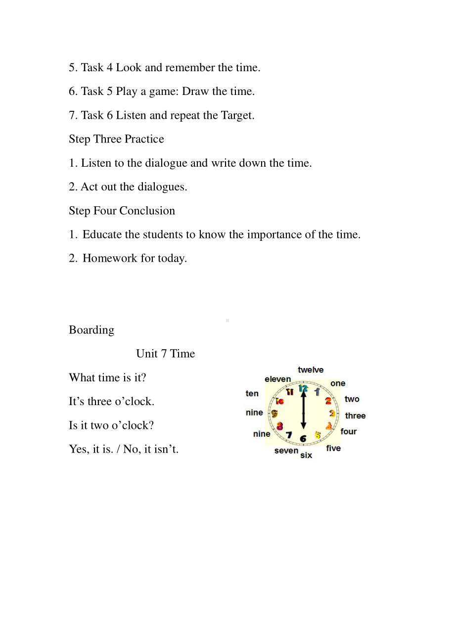 （广东）粤人版三下-Unit 7 Time-Lesson 1-教案、教学设计-公开课-(配套课件编号：215b5).doc_第2页