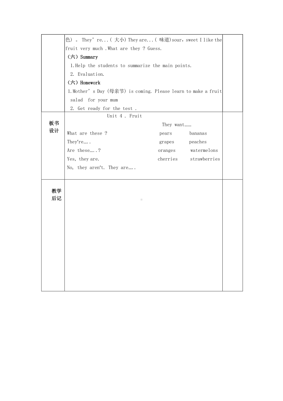 （广东）粤人版三下-Unit 4 Fruit-Lesson 3-教案、教学设计--(配套课件编号：a5b71).docx_第2页