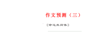 作文预测（三）《命运共同体》 课件25张—2021年新高考语文一轮专项复习.pptx