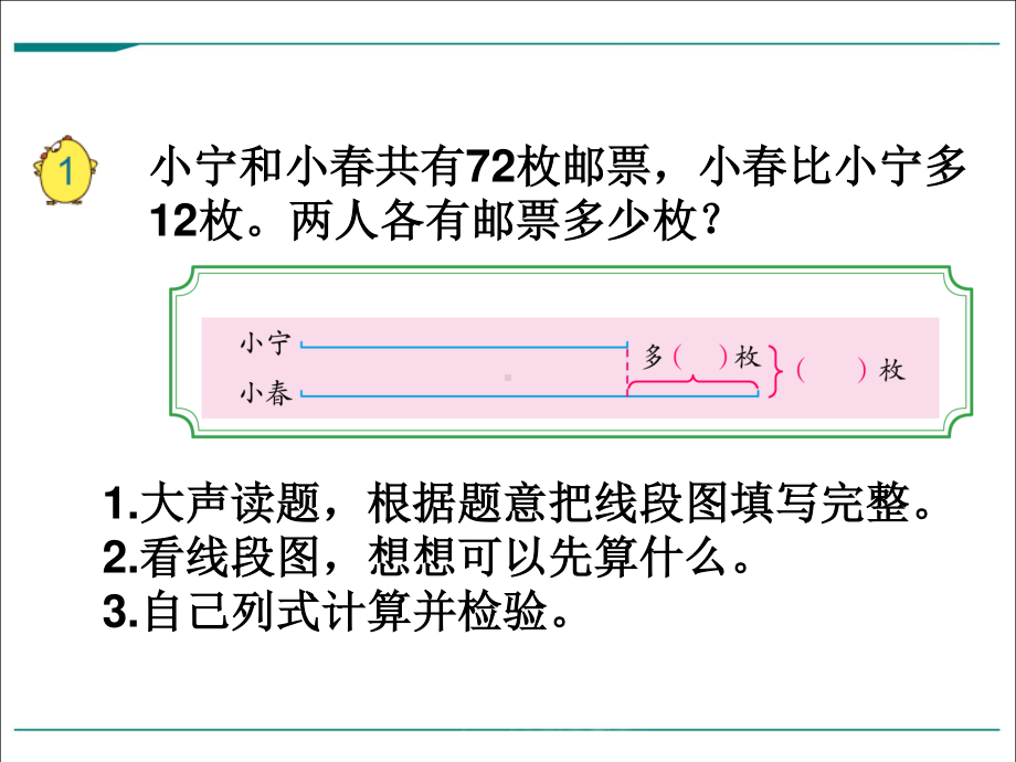 苏教版四下数学第1课时 画线段图解决问题.ppt_第2页