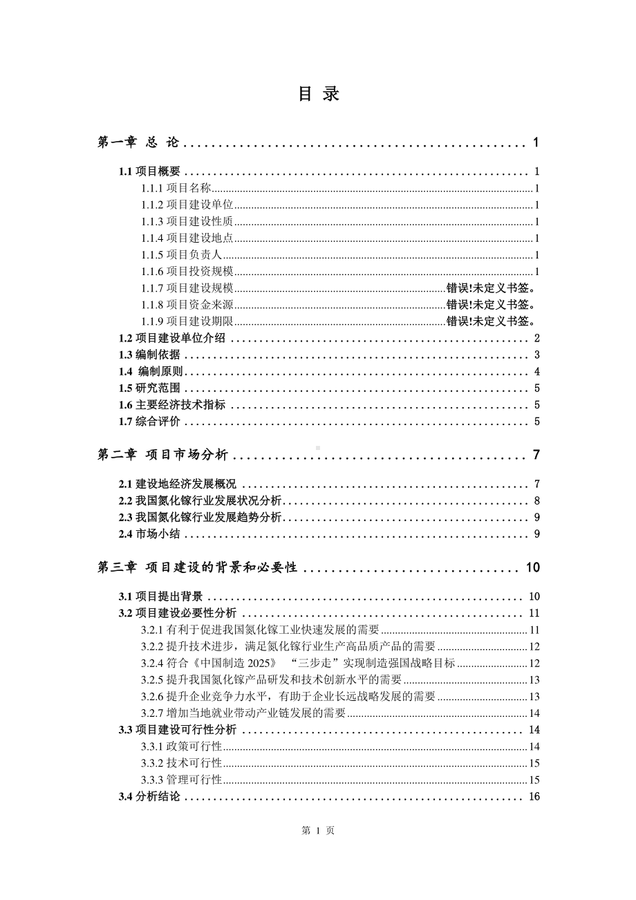 氮化镓生产建设项目可行性研究报告.doc_第2页