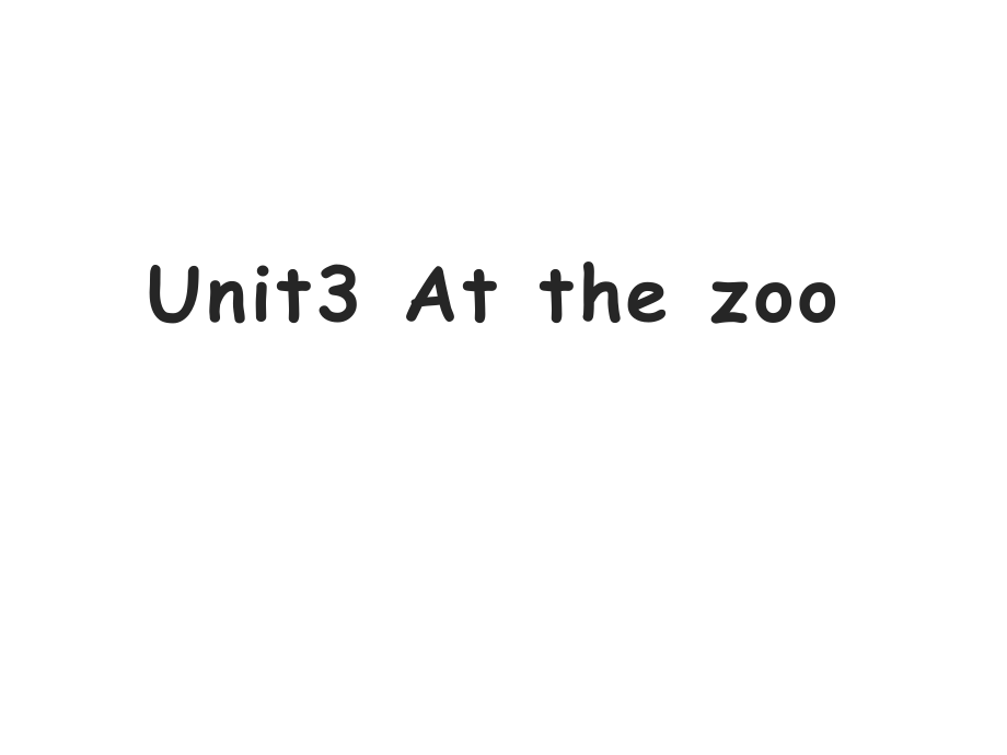 冀教版一年级下册-Unit 4 Places to Go!-Lesson 23 At the Zoo-ppt课件-(含教案)-公开课-(编号：40068).zip