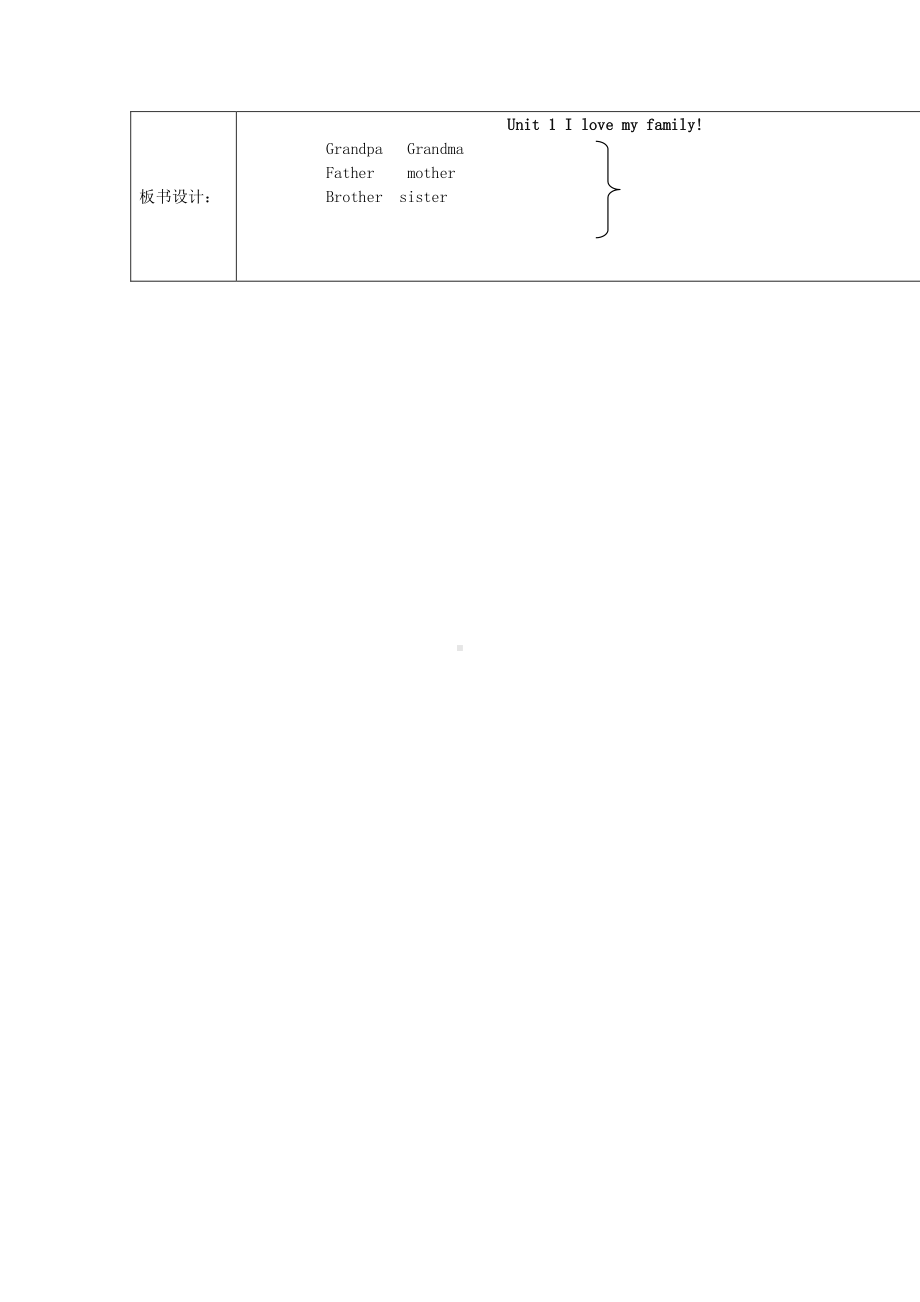 冀教版一年级下册-Unit 2 My Family-Lesson 12 I Love My Family!-教案、教学设计--(配套课件编号：0050e).docx_第2页
