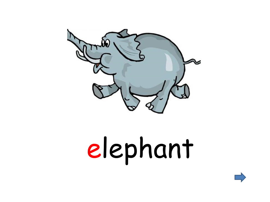 elephant单词卡片图片