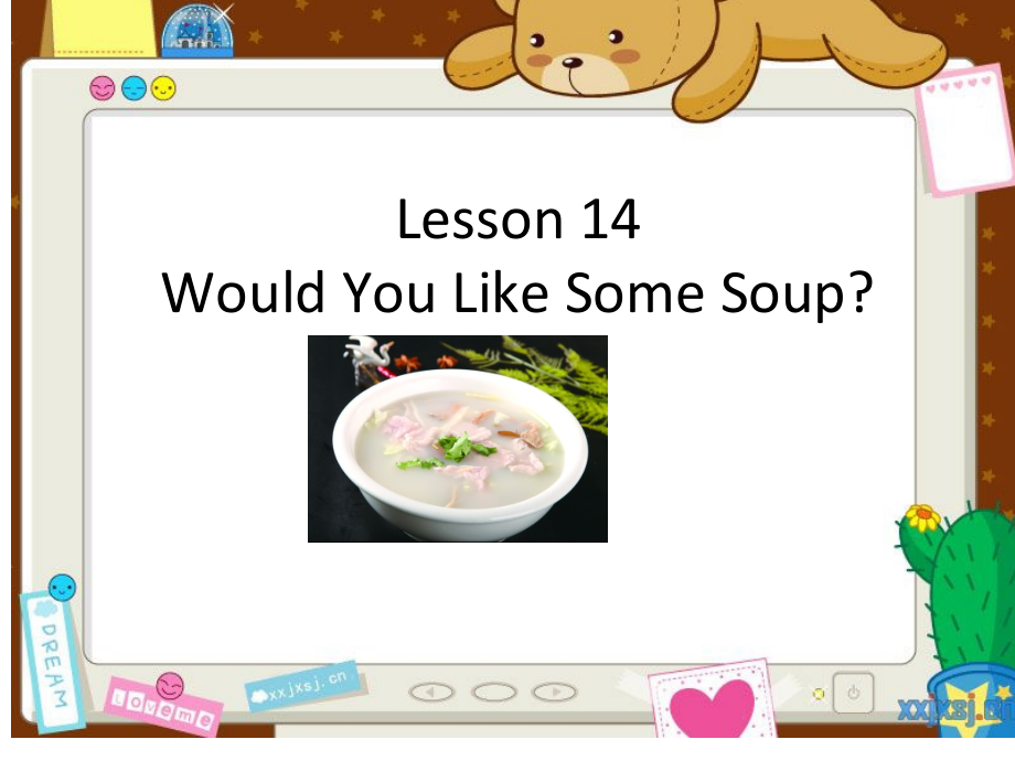 （三起）冀教版三年级下册-Unit 3 Food and Meals-Lesson 14 Would you Like Some Soup -ppt课件-(含教案+视频)-市级优课-(编号：e053d).zip