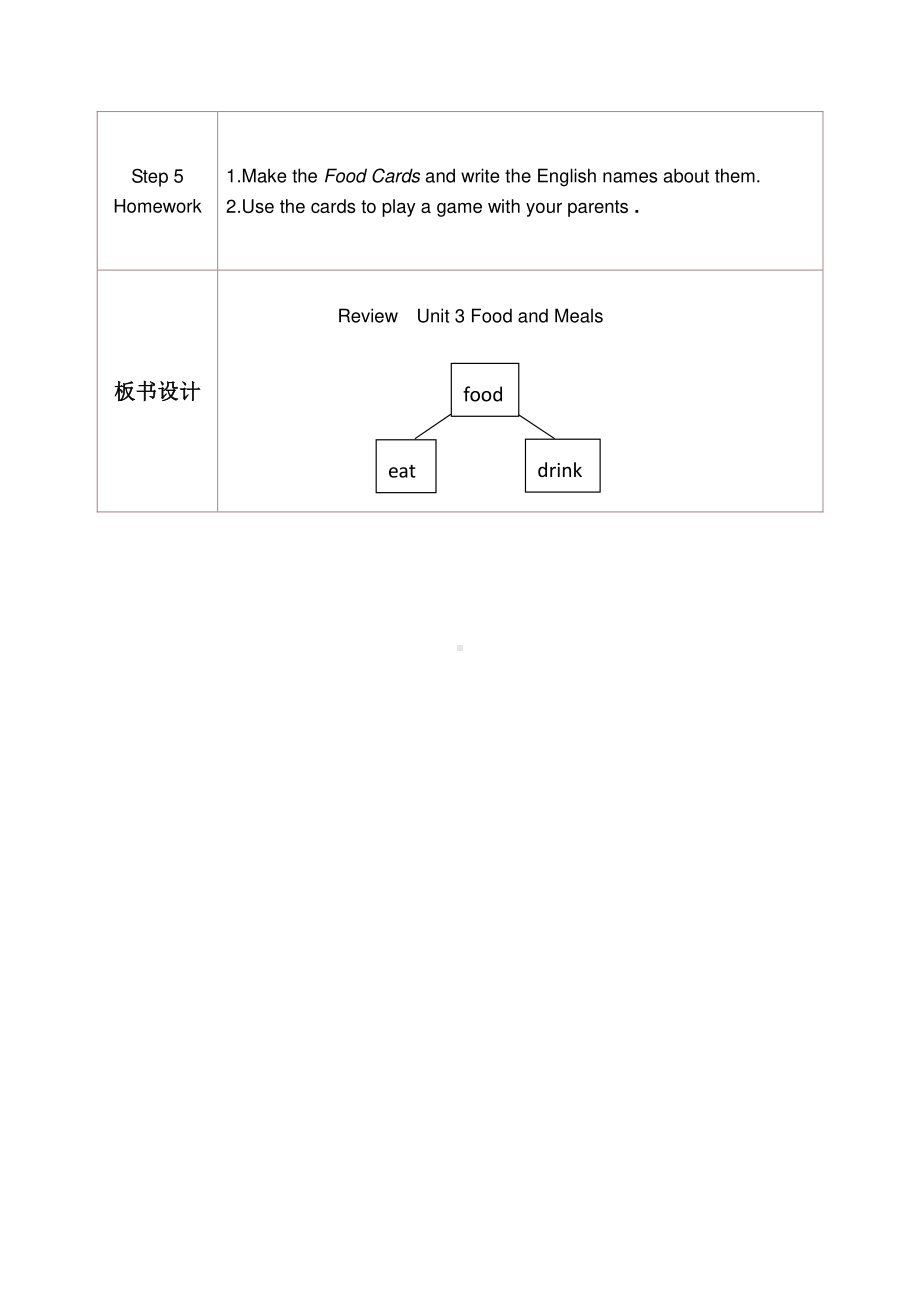 （三起）冀教版三年级下册-Unit 3 Food and Meals-Unit 3 Review-教案、教学设计--(配套课件编号：1159a).doc_第3页