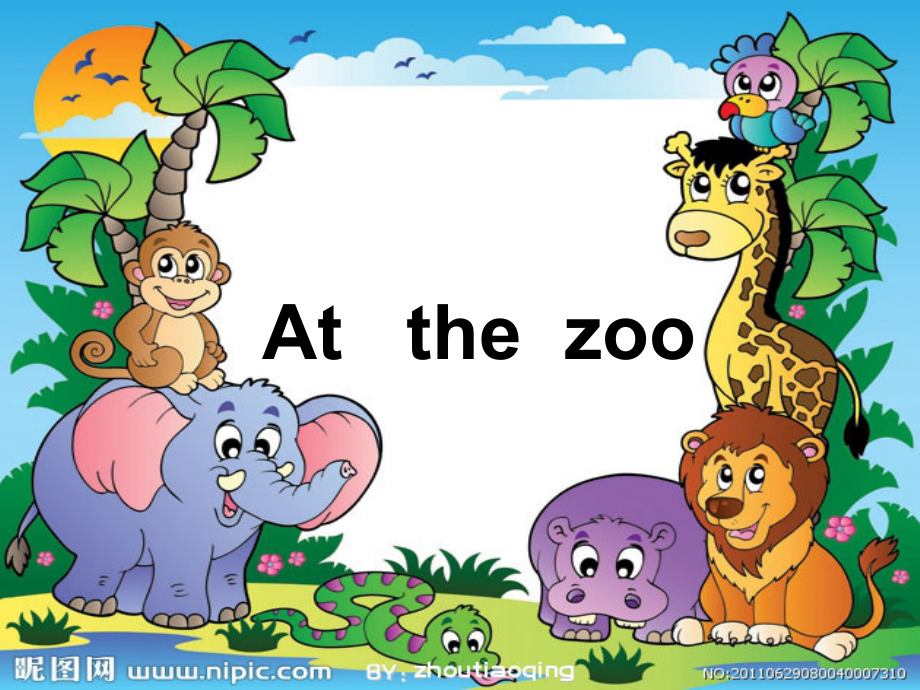 冀教版一年级下册-Unit 4 Places to Go!-Lesson 23 At the Zoo-ppt课件-(含教案)-公开课-(编号：41335).zip