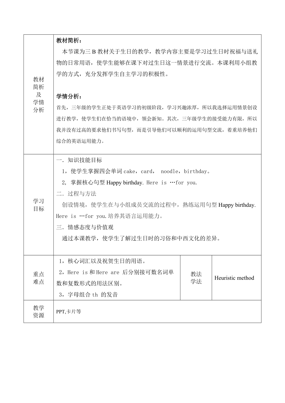 冀教版一年级下册-Unit 1 About Me-Lesson 3 Happy Birthday!-ppt课件-(含教案)-公开课-(编号：30af3).zip