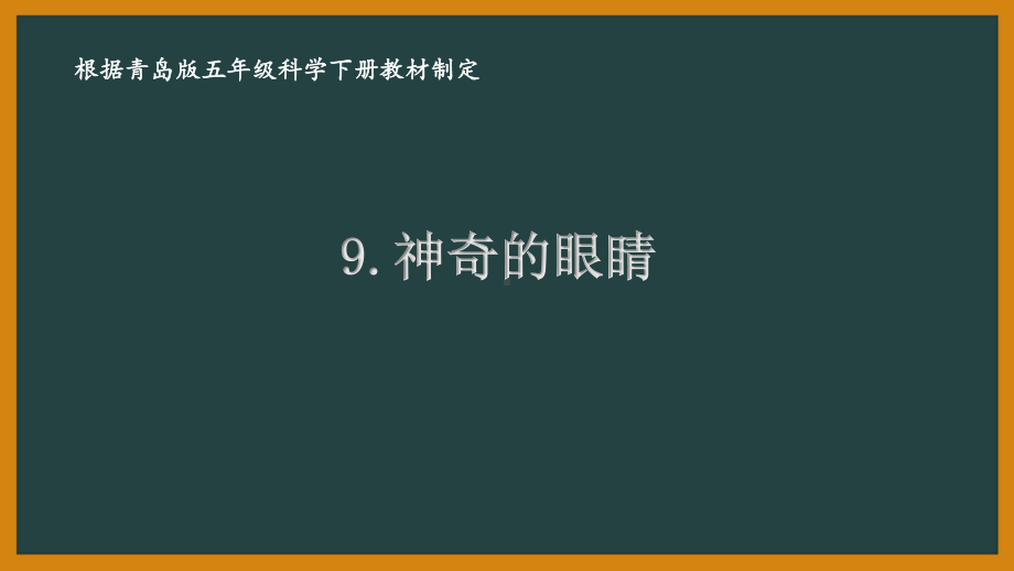 2021青岛版六制五年级科学下册第二单元9《神奇的眼睛》课件.ppt_第1页