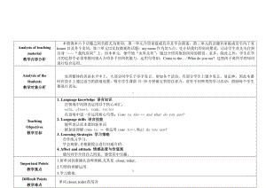 冀教版一年级下册-Unit 3 My Home-Lesson 15 What Do You See -教案、教学设计--(配套课件编号：d1782).doc