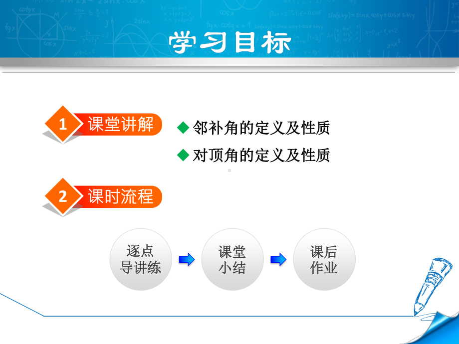 2020-2021学年人教版数学七年级下册：5.1.1相交线-课件(3).pptx_第2页