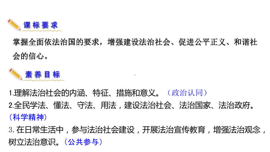 （新教材）2022版政治部编版必修三课件：第八课第三框 法治社会.ppt_第3页