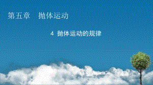 （新教材）2022版人教版物理必修第二册课件：第5章、4 抛体运动的规律 .pptx