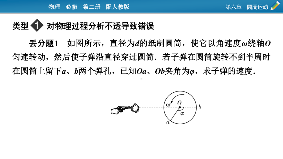 （新教材）2022版人教版物理必修第二册课件：第六章　圆周运动 本章易错题归纳 .pptx_第2页