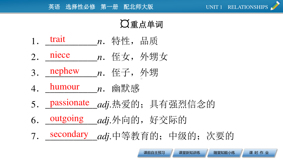 （新教材）2022版北师大英语选择性必修第一册课件：UNIT 1　RELATIONSHIPS Period 1 Topic Talk .pptx_第3页