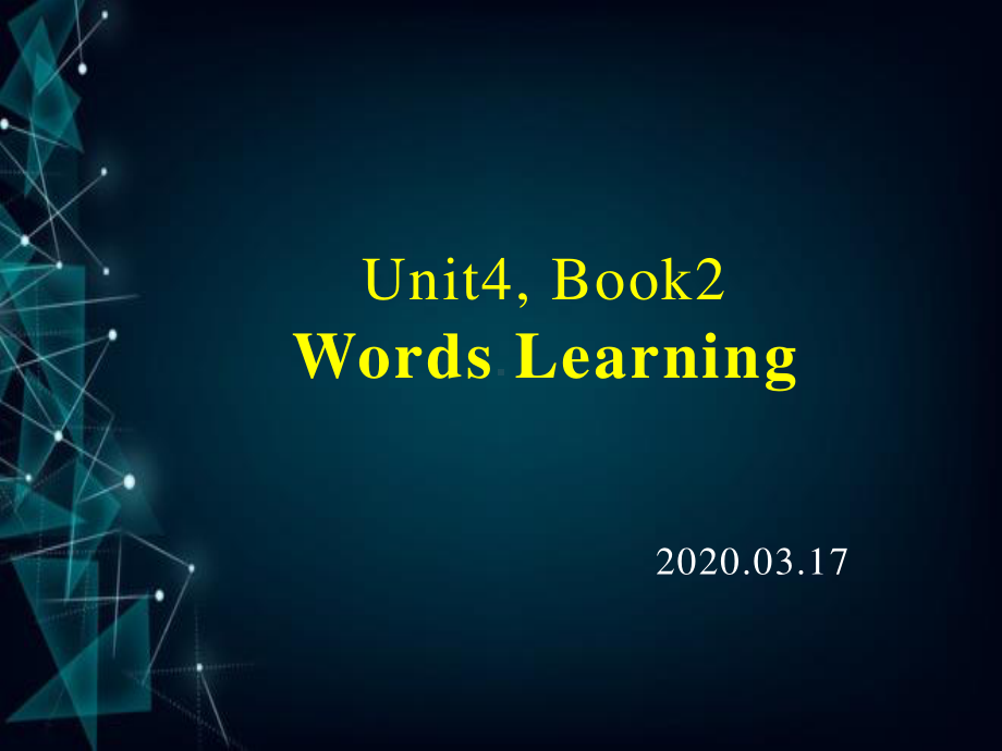 2021新版人教版选修二英语unit4-精华词汇学习words learning ppt课件.ppt_第1页