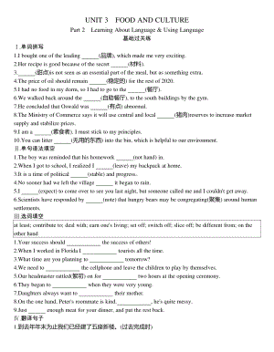 2021新版人教版选修二英语UNIT3作业：Part 2　Learning About Language & Using Language.docx