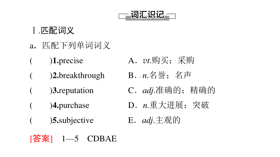 2021新版人教版选修三英语UNIT 1 预习新知早知道 ppt课件.ppt_第2页