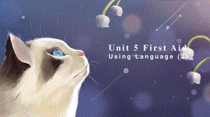 2021新版人教版选修二英语Unit5 First Aid Using Language (2) ppt课件.pptx