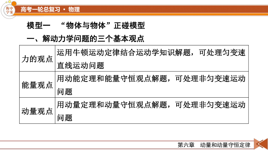 2022年（老高考）人教版物理一轮复习课件：专题强化5 力学三大观点的综合应用.pptx_第3页