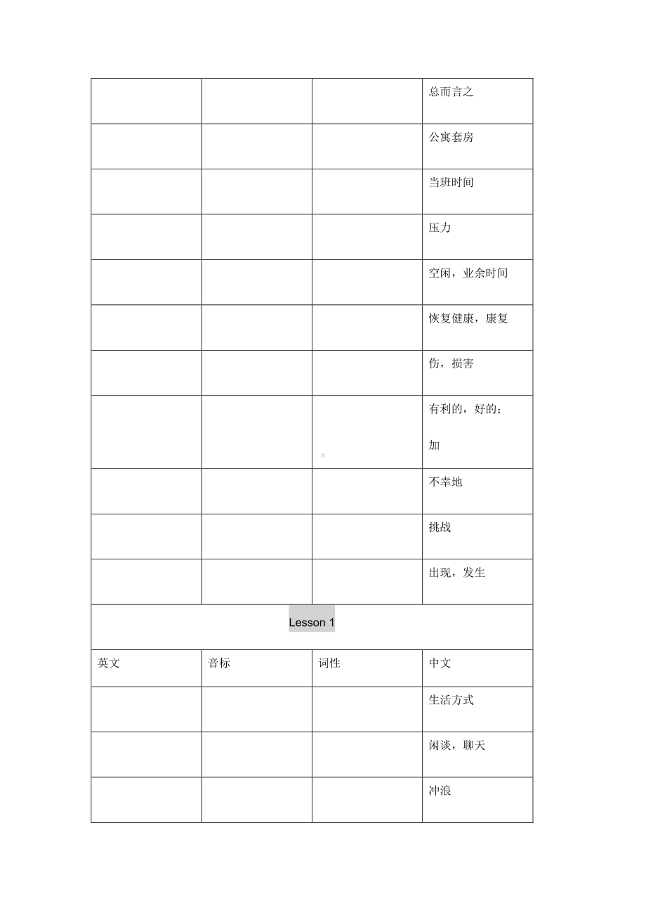 2021新版北师大版必修第一册英语单词默写表.docx_第3页