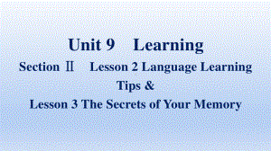 2021新版北师大版必修第三册英语Unit 9 Section Ⅱ　Lesson 2 Language Learning Tips &ppt课件.pptx