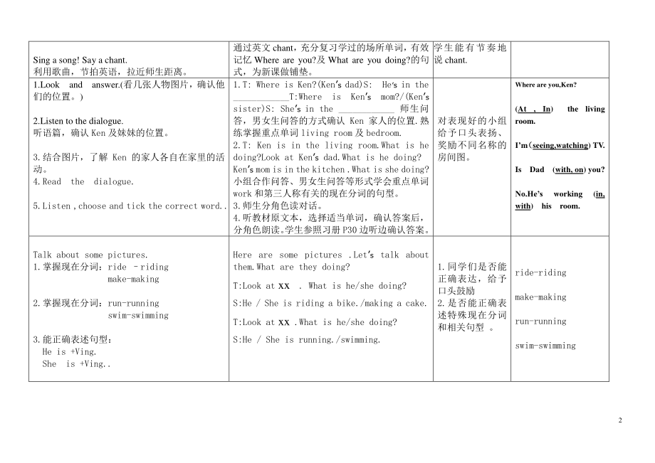 教科EEC版四下-Unit8 In the Bathroom-Class 1 Textbook p.60-教案、教学设计-公开课-(配套课件编号：21f28).doc_第2页