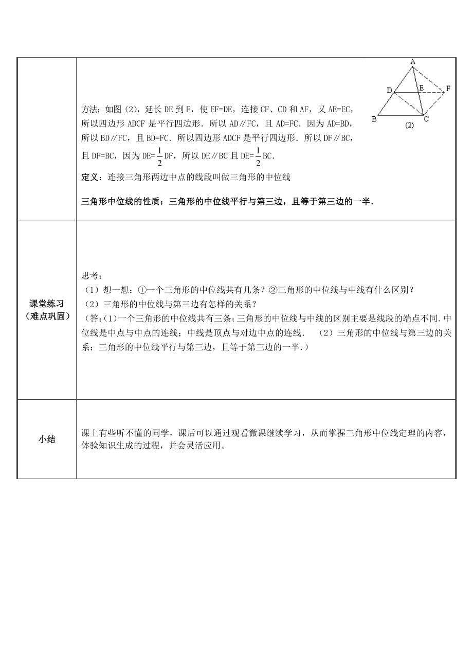 2020-2021学年人教版数学八下册18.1.2平行四边形的判定-教案(2).docx_第2页