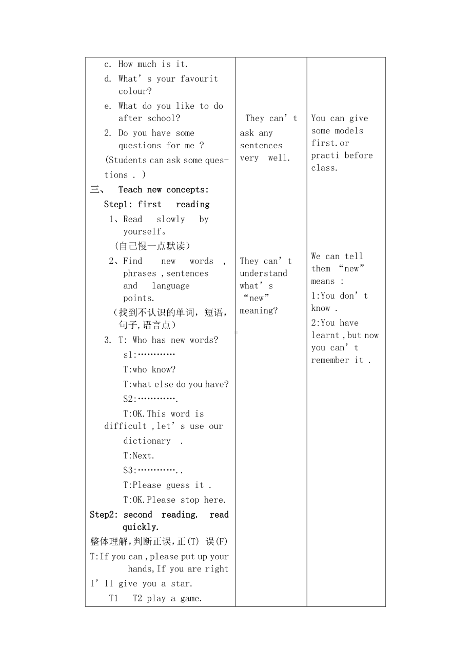 教科EEC版四下-Unit9 We're Taking Photos-Class 3Textbook p.70－71-教案、教学设计--(配套课件编号：7039e).doc_第2页