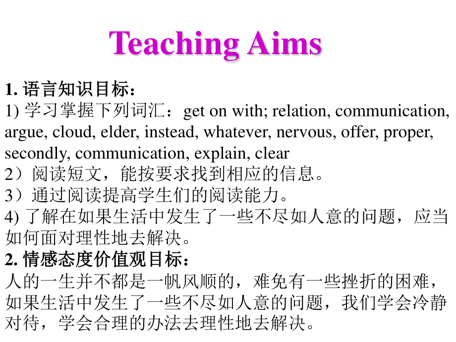 人教版八年级英语下册课件Unit 4 Why don't you talk to your parents Section A（3a-3c）.ppt_第3页