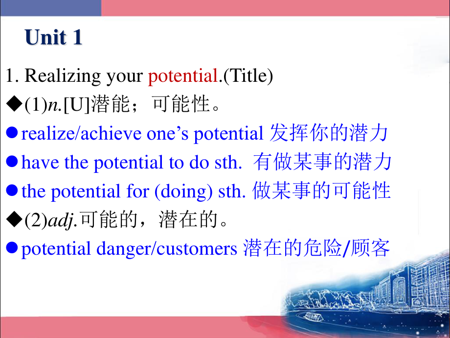 （2021新教材）牛津译林版必修第一册英语Unit1Reading(II)语言知识点 ppt课件.pptx_第2页