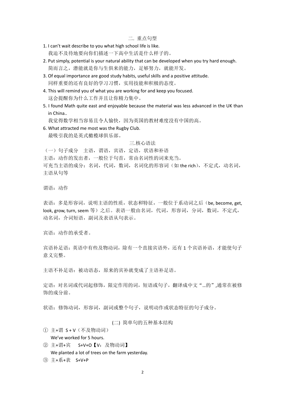 （2021新教材）牛津译林版必修第一册英语Unit 1 Period 1 词汇及练习（含答案）.docx_第2页