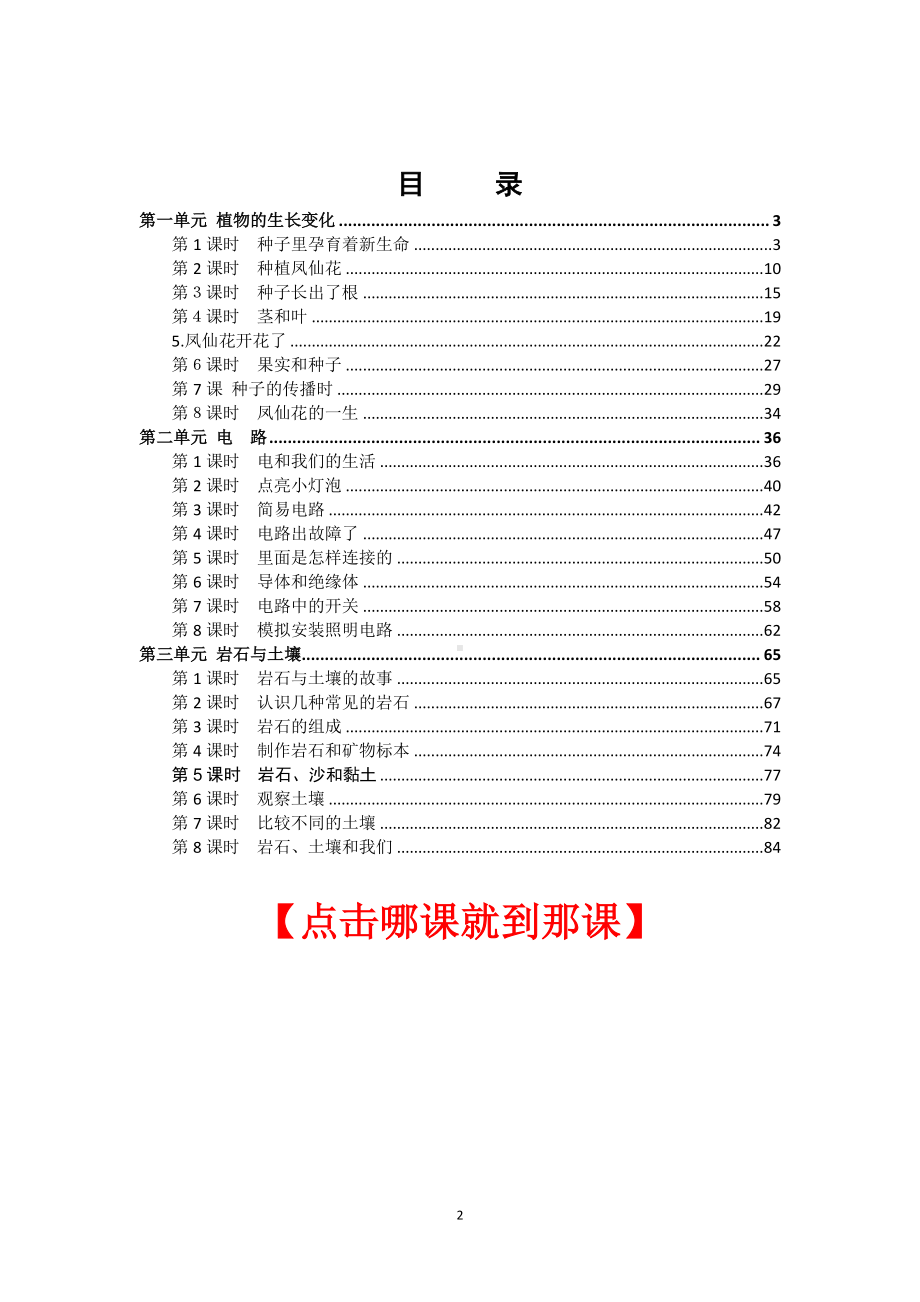 2021新教科版四年级下册《科学》全册教案设计教案+教学反思.doc_第2页