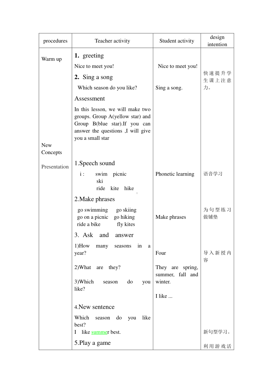 教科EEC版五下Unit6 How's the Weather in Your Country -Class 3 Textbook p.56－57-教案、教学设计--(配套课件编号：51383).doc_第3页