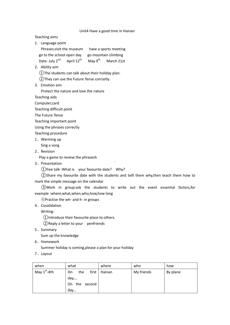 教科EEC版五下Unit1 What Would You Like to Eat -Class 4 Textbook p.8-9-教案、教学设计--(配套课件编号：101e8).docx_第1页