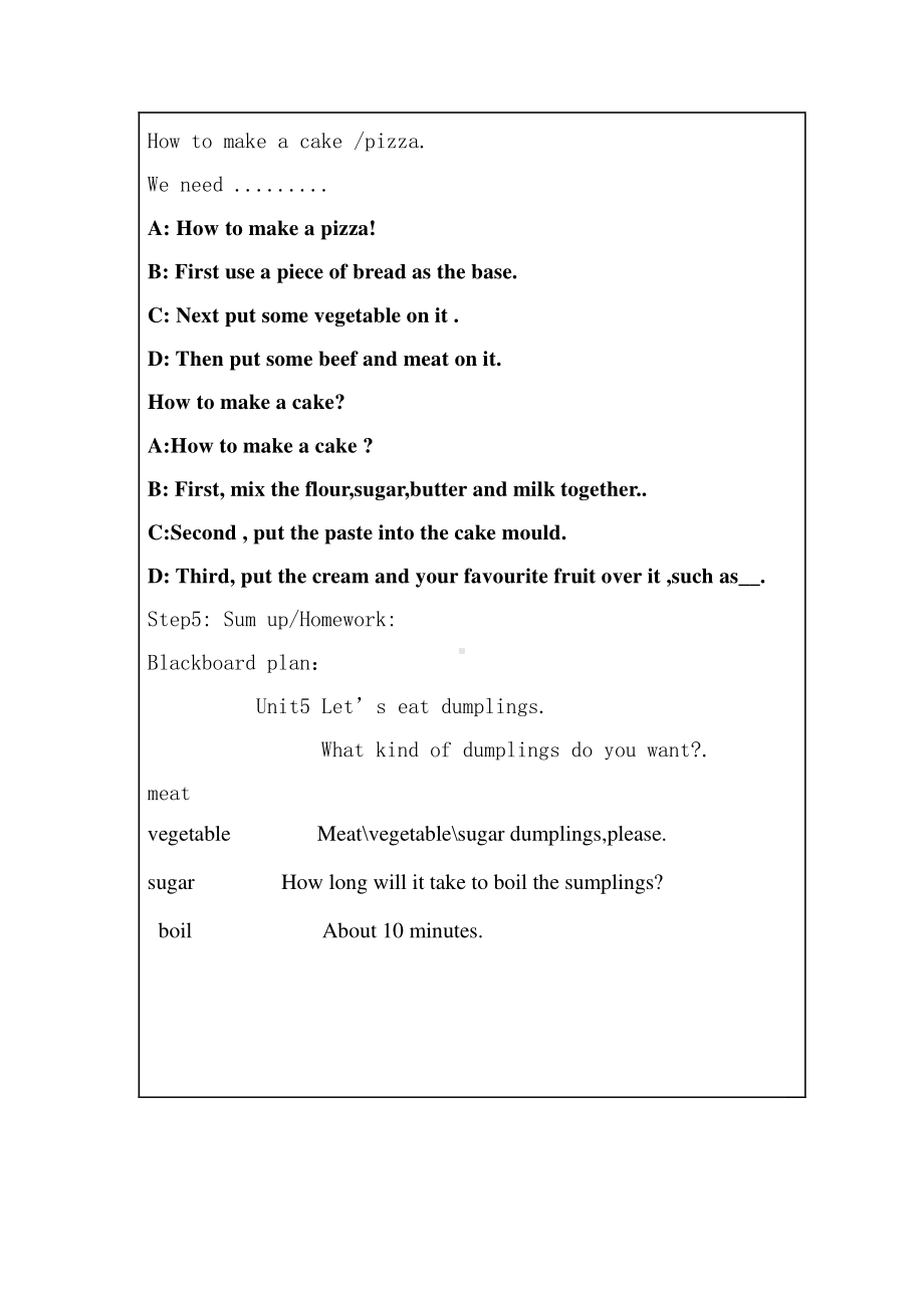 教科EEC版六下Unit5 Let's Eat Dumplings-Class 1Textbook p.44-教案、教学设计--(配套课件编号：d0142).doc_第3页