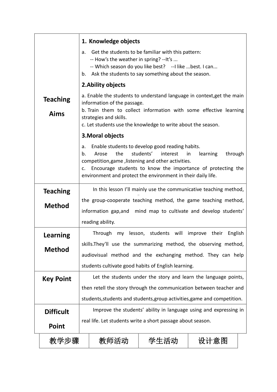 教科EEC版五下Unit6 How's the Weather in Your Country -Class 3 Textbook p.56－57-教案、教学设计-市级优课-(配套课件编号：d1415).doc_第2页